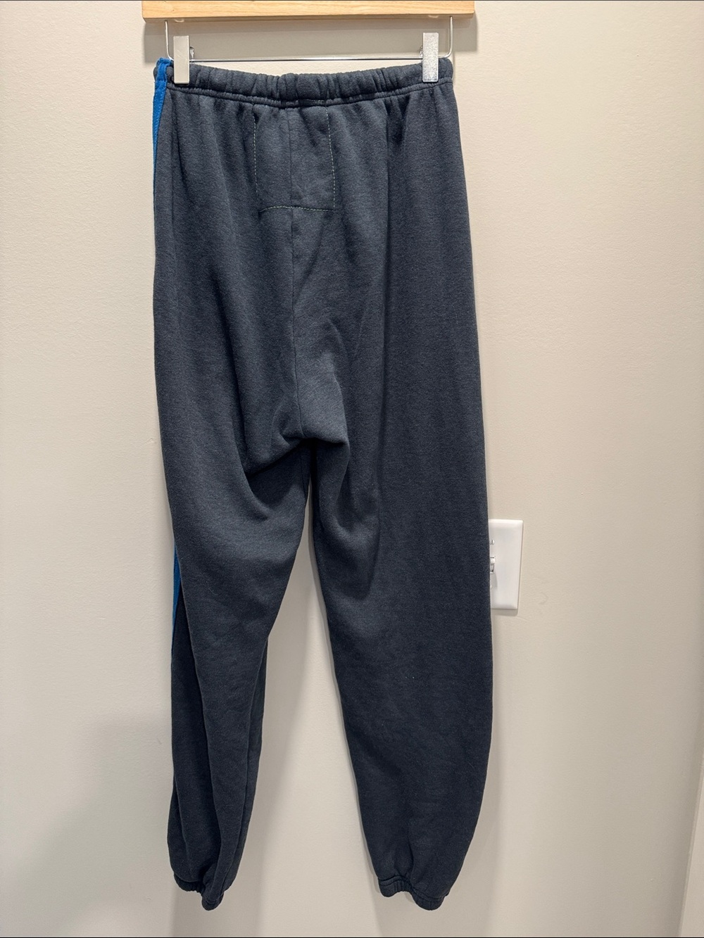 Aviator Nation charcoal Joggers with Blue Side Stripes - Picture 5 of 5